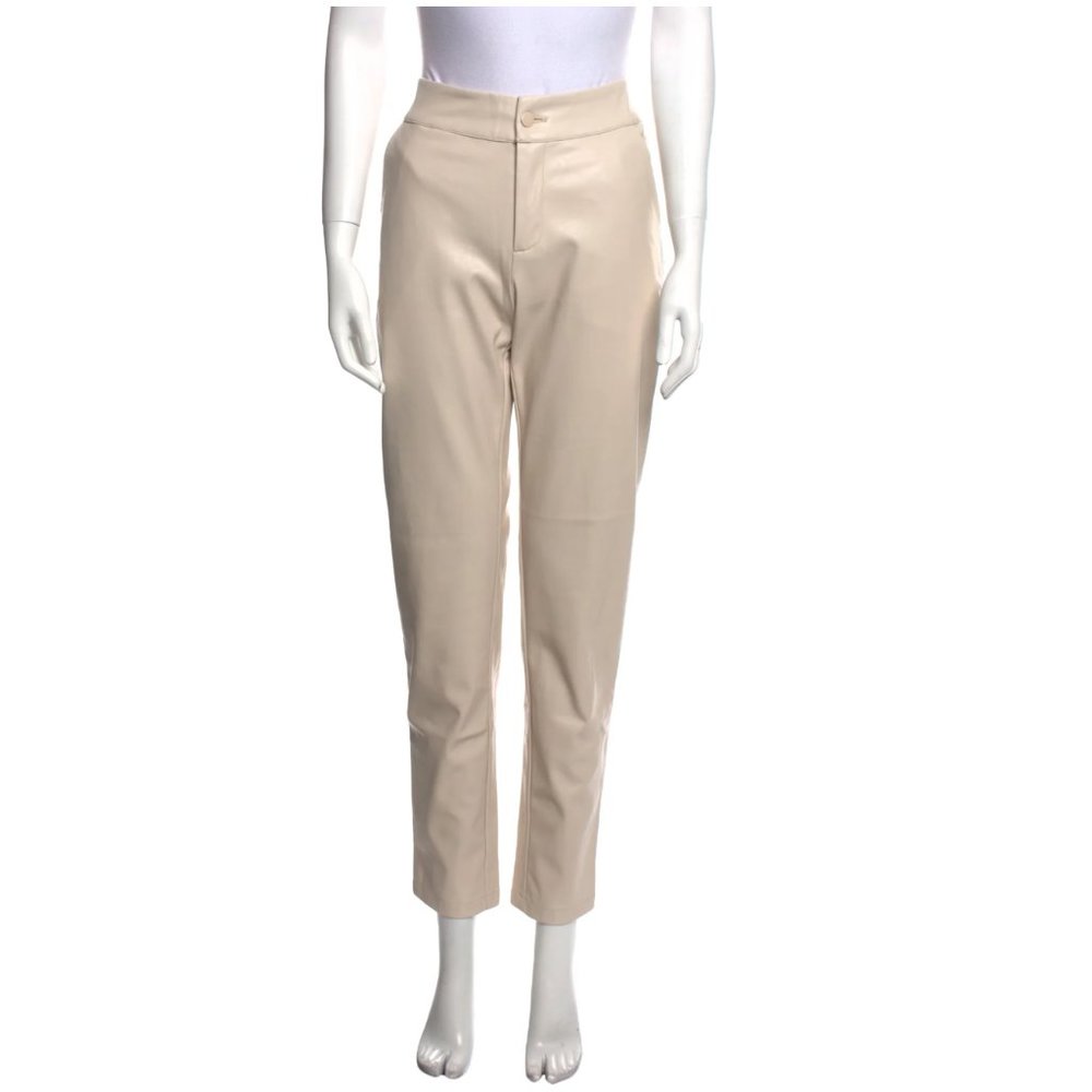 WORE ONCE LIKE NEW. SUNDARBAY Straight Leg Faux Leather Pants